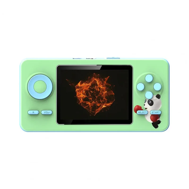 Mini Game Machine Funny Long Battery Life Macaron Color Large Screen Retro Video Game Console for Home