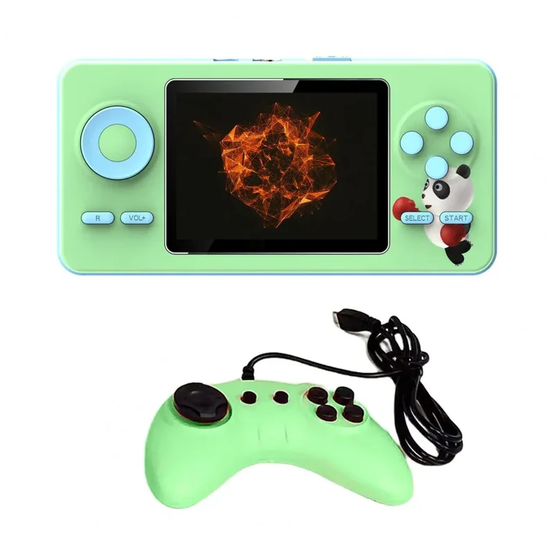 Mini Game Machine Funny Long Battery Life Macaron Color Large Screen Retro Video Game Console for Home