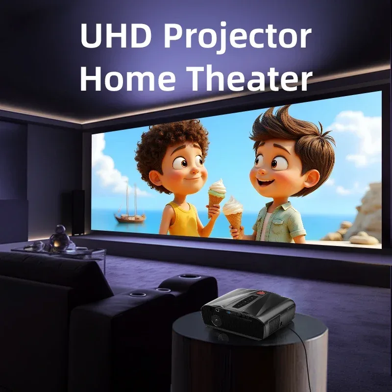 Smart 2K 4K Full HD 1080P Portable Projector Auto Focus Android WiFi Home Cinema Outdoor Game Video Beam Karaoke Projector