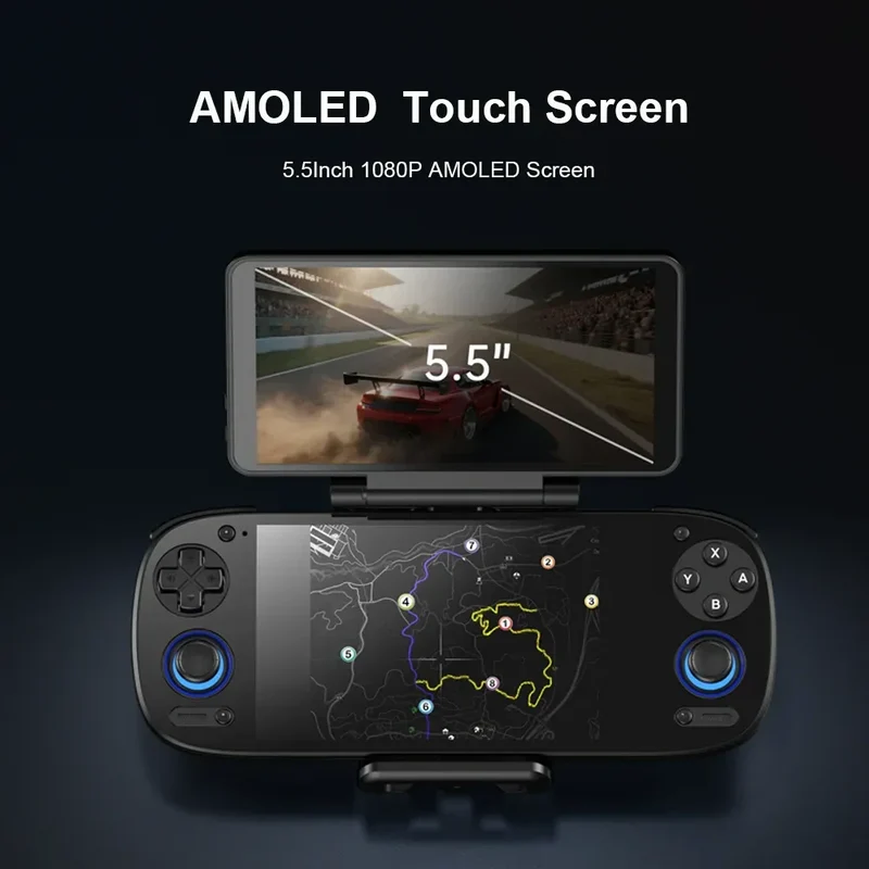 Reebolnic Retroid Pocket Dual Screen for RP4 Pro RP5 Handheld Game Console 5.5Inch Touch Screen TypeC Game Console Double Screen