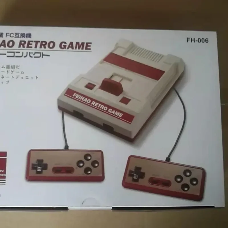 2025 8bit FH006 Retro AV output TV Video Game Console for FC/Dendy Games with 2pcs 1.5M Gamepads Built-in 121 Games