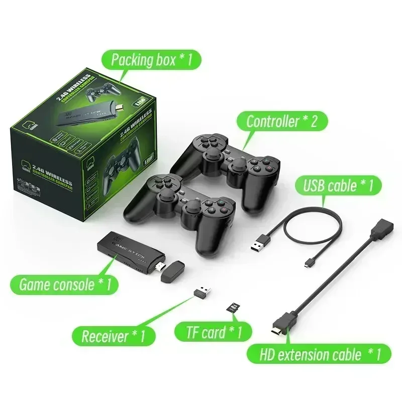 New stylish adult and child M8 home TV game console, 520 games, USB wireless dual P, 2.4G high-definition HDMI