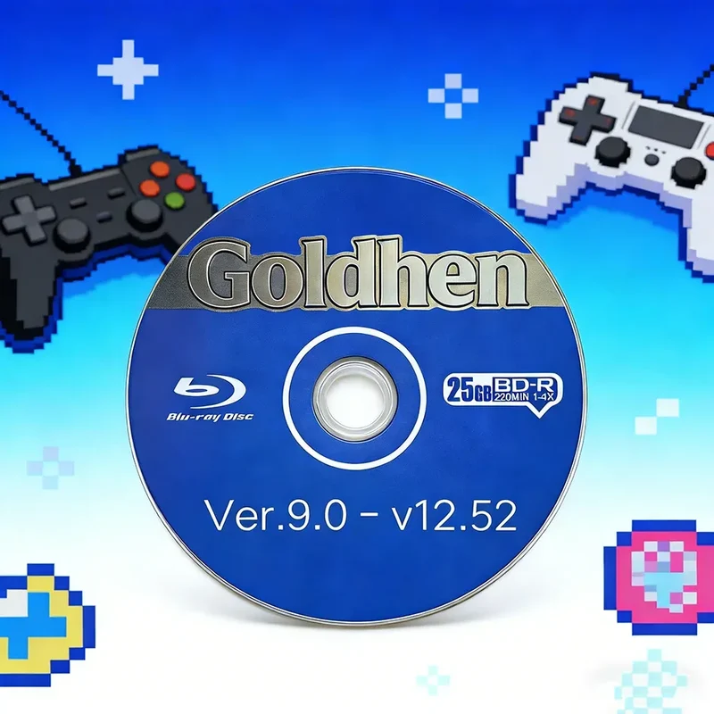 2026 New Ultimate PS4 Jailbreak Gold Disc Bootable Eject Payload for Firmware 9.0-12.52 Homebrew & Backup Games Backup Disc