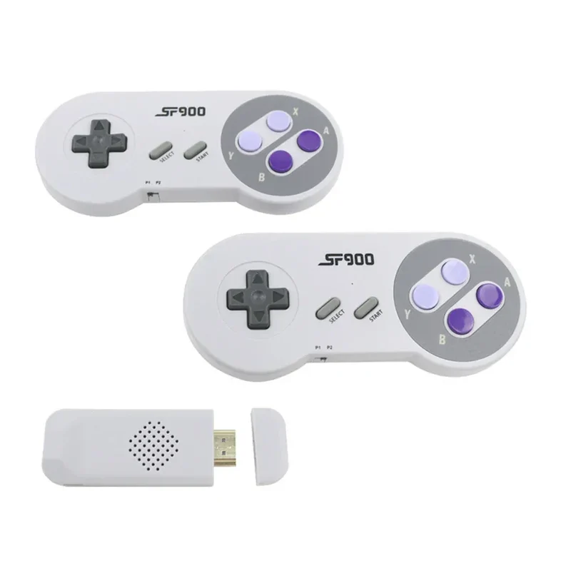 SF900 Retro TV Video Game Console HDMI-compatible with 2.4G Dual Wireless Controllers Mini Video Game Player Built-in 4700 Games