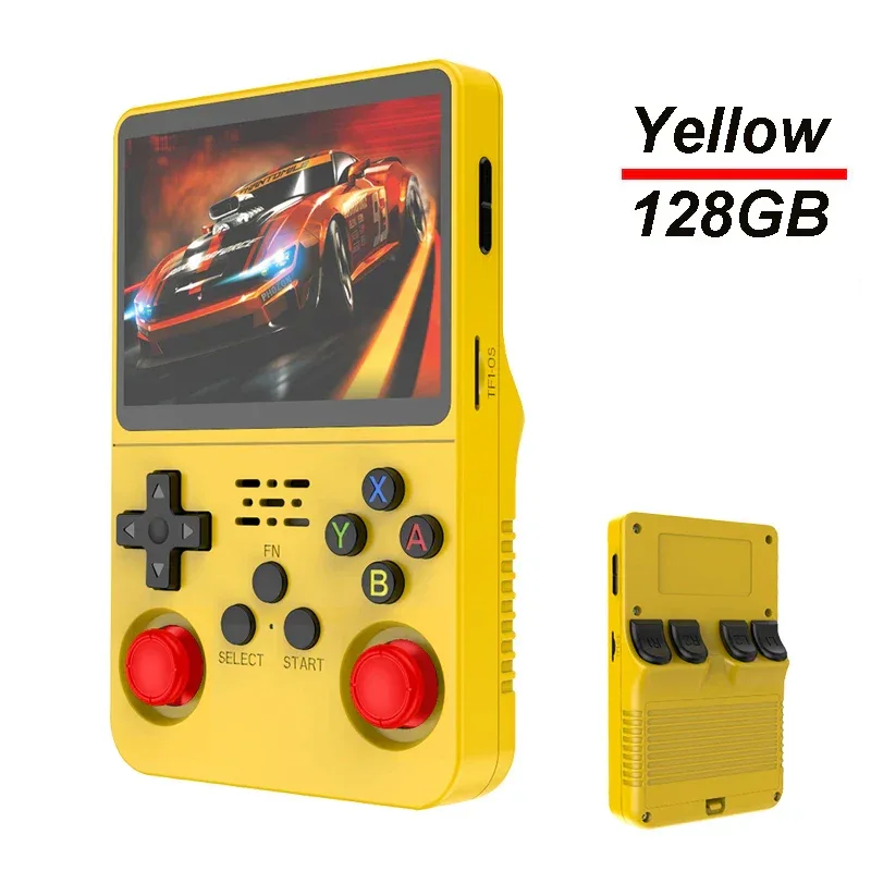 R36S Retro Handheld Video Game Console ARKOS System 3.5 Inch IPS Screen Classic Portable Pocket Video Player 128G Games Boy Gift