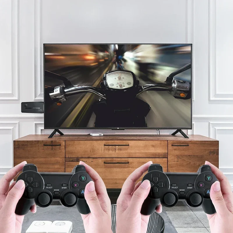 New M8 Video Game Console 2.4G Double Wireless Controller Game Stick 4K 20000 Games 64 Retro Games for Children's Christmas gift