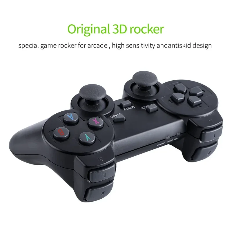 New M8 Video Game Console 2.4G Double Wireless Controller Game Stick 4K 20000 Games 64 Retro Games for Children's Christmas gift