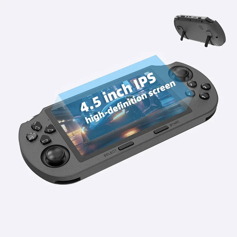 SF3000 handheld game console with a 4.5-inch large screen, supporting e-books, MP4， Music function, built-in 20000+games
