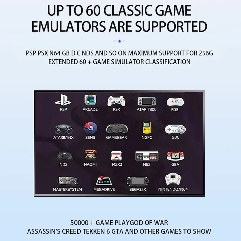 G11 Pro HD Video Game Console Built in 10000+ Retro Games Plug and Play Ultra Low Latency with 2.4G Wireless Dual Controllers
