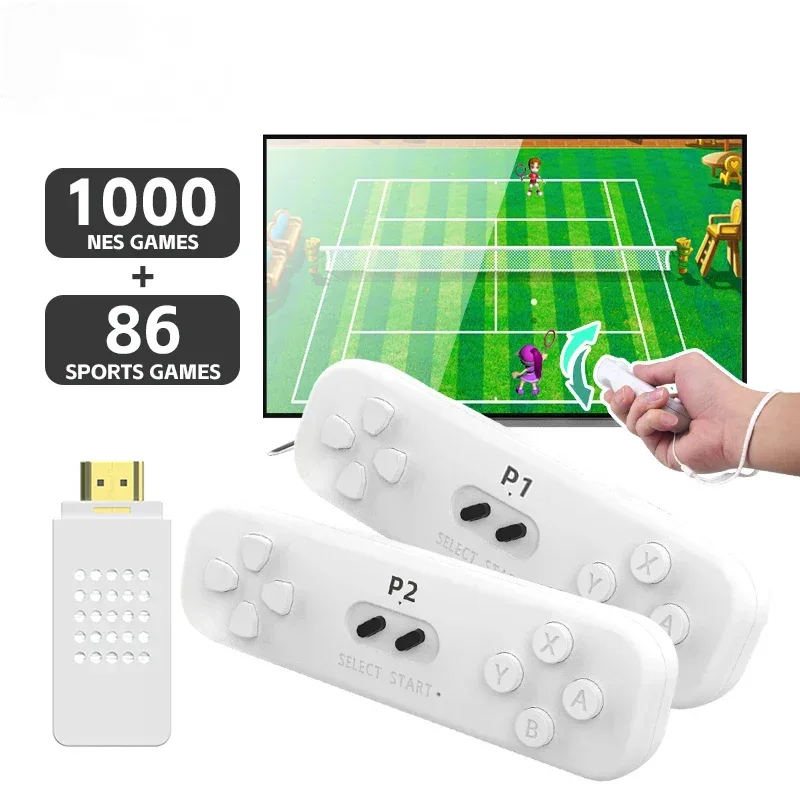 Retro Game With 2.4G Wireless Controller 4k Classic Motion Sensing Game Console Video Game Built in 1000 NES Games