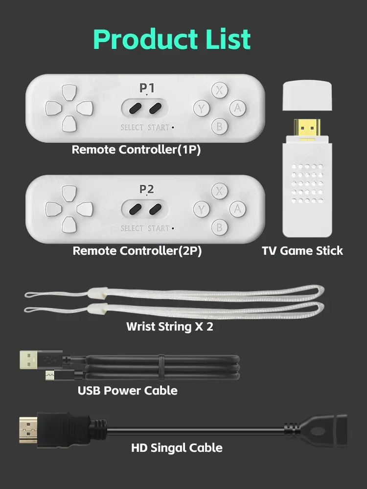 Retro Game With 2.4G Wireless Controller 4k Classic Motion Sensing Game Console Video Game Built in 1000 NES Games