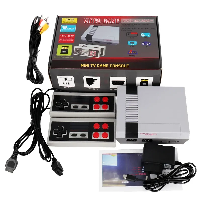 Hot 5 simulators 1000 Classic Games Player Retro Video Game Console Support game card download For nes Game Controller HD Out