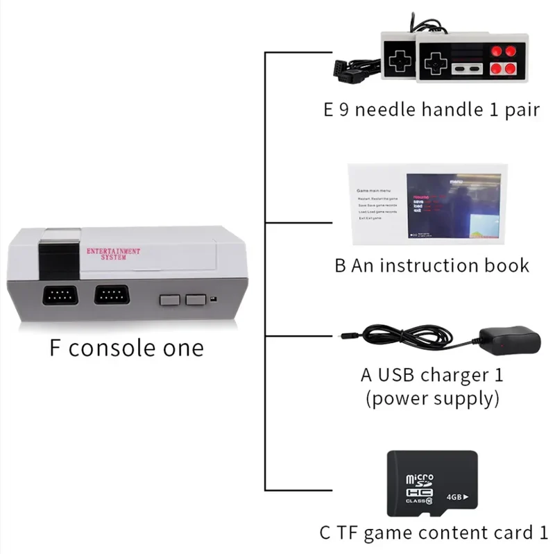 Hot 5 simulators 1000 Classic Games Player Retro Video Game Console Support game card download For nes Game Controller HD Out