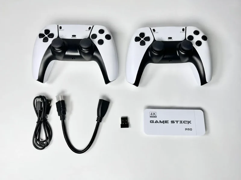 For M15 Gaming Stick VideoTVGaming Console Wireless Gamepad Over40000/50000 Classic Arcade Games HD Graphics Two-Player Battles
