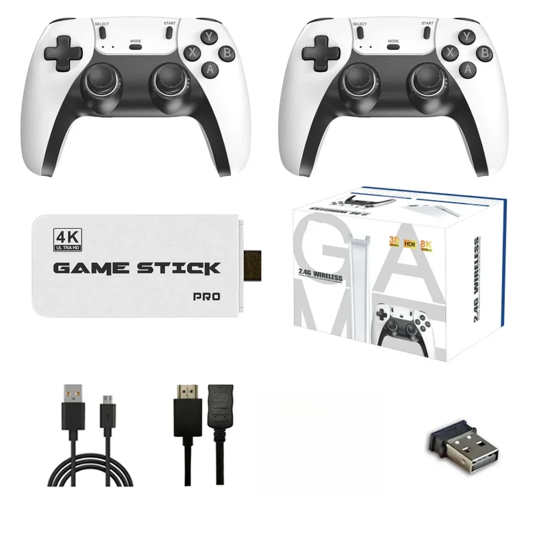 For M15 Gaming Stick VideoTVGaming Console Wireless Gamepad Over40000/50000 Classic Arcade Games HD Graphics Two-Player Battles