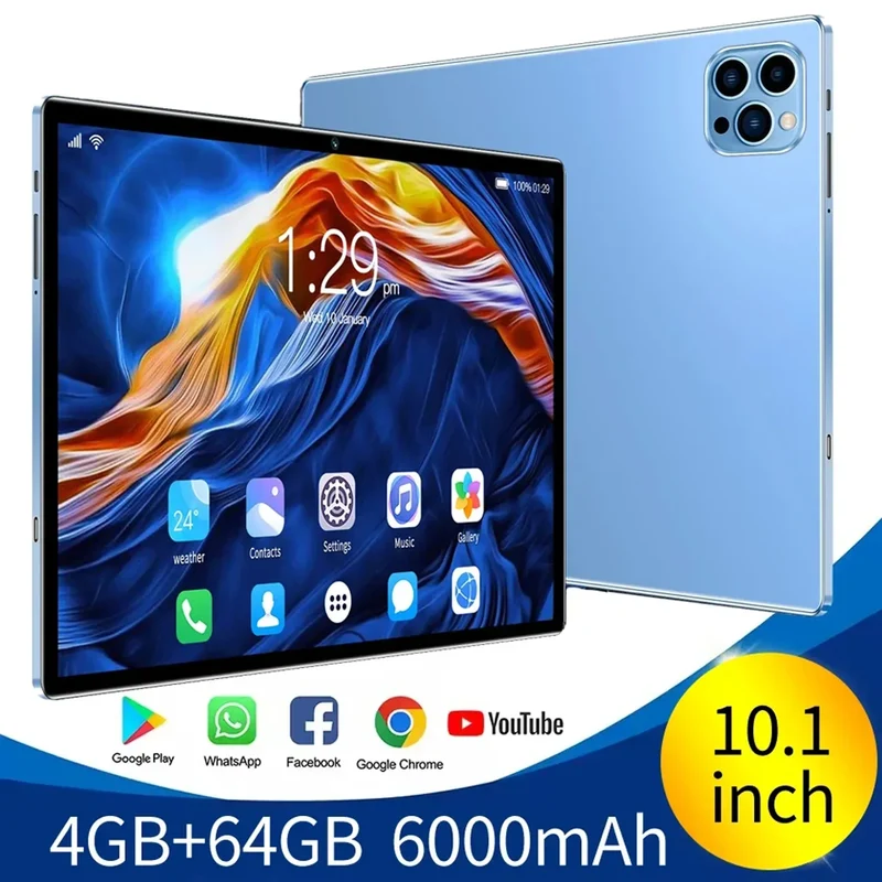 2025 Global BDF Android 13 Android Tablet 4GB+64GB HD Touch Screen Dual Card WIFI 6000mAh Battery Octa Core