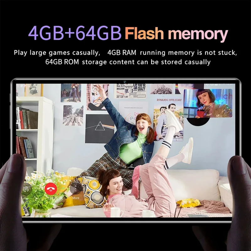 2025 Global BDF Android 13 Android Tablet 4GB+64GB HD Touch Screen Dual Card WIFI 6000mAh Battery Octa Core