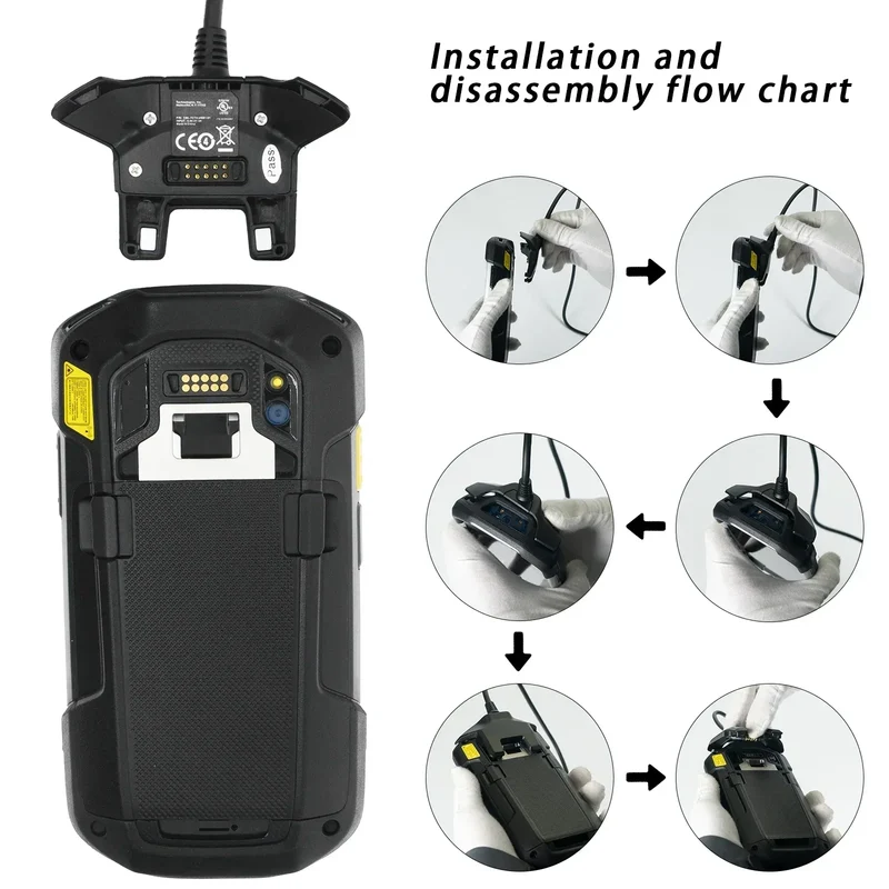 CBL-TC7X-USB1-01 Charger with Cable for Zebra Symbol Motorola TC70 TC72 TC75 TC75X TC77