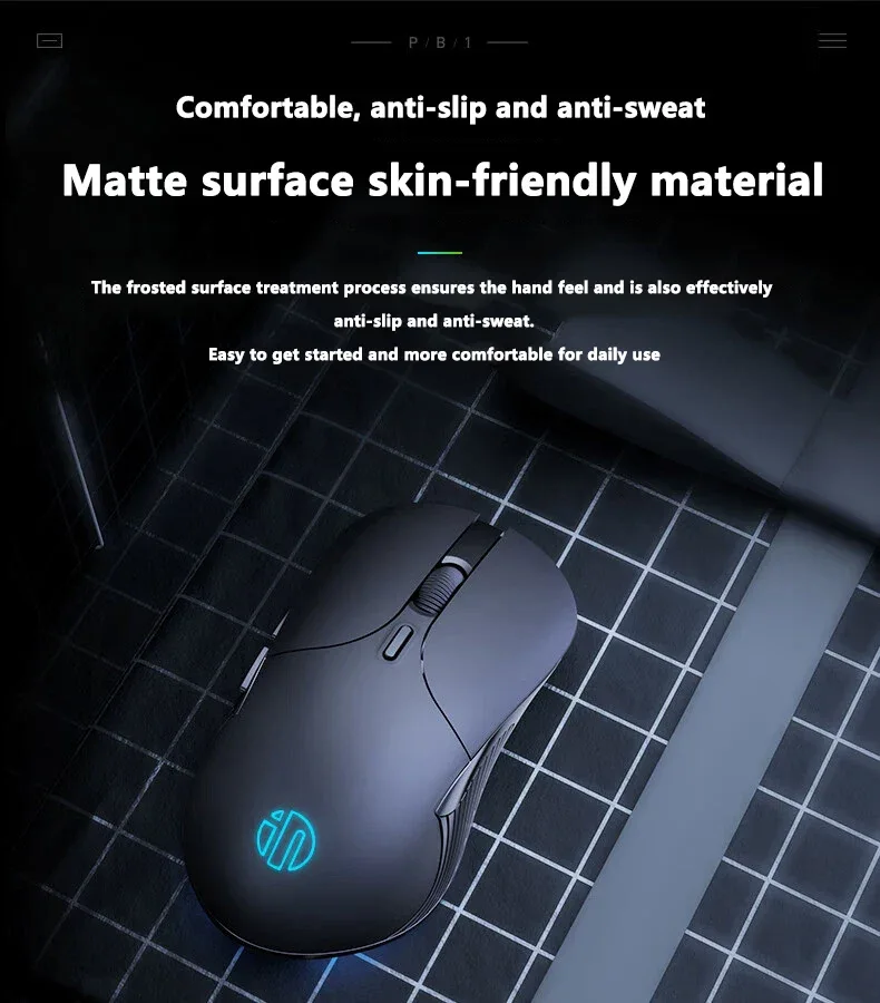 INPHIC B2 USB Wired Mouse Silent Office Gaming Mouse for PC and Laptops