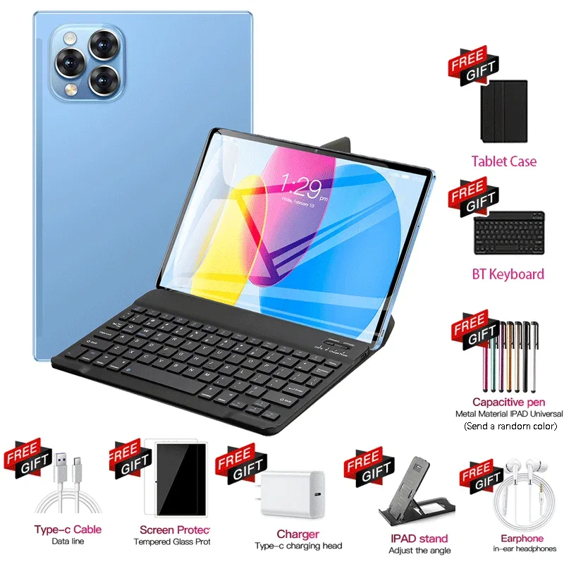 IPad Air Pro 11 inch Global Edition Original Tablet 22GB 2TB Android 14 4K HD 5G Dual SIM Video Call WIFI HD Screen Tablet