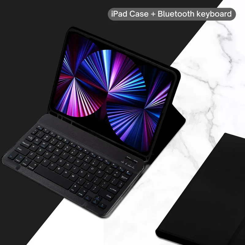 Spanish Keyboard Case For iPad Air Pro 11 13 2024,iPad 10.2 7/8/9th 10th 2022 Gen Air 3 4 5 10.9 Pro 12.9 Funda Cover For iPad