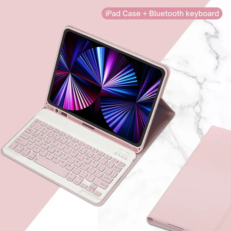 Spanish Keyboard Case For iPad Air Pro 11 13 2024,iPad 10.2 7/8/9th 10th 2022 Gen Air 3 4 5 10.9 Pro 12.9 Funda Cover For iPad