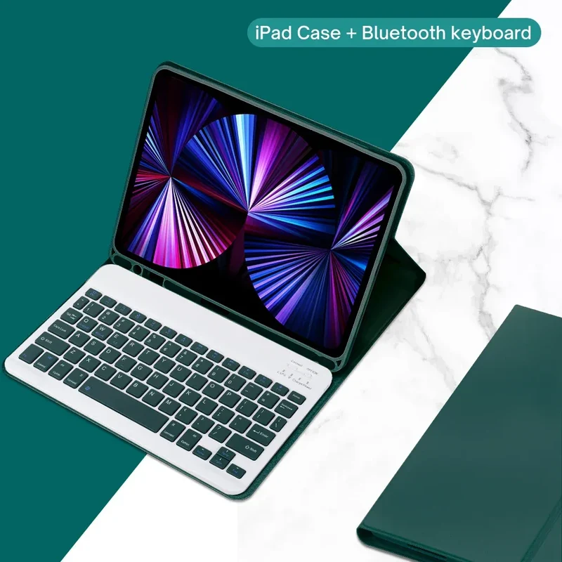 Spanish Keyboard Case For iPad Air Pro 11 13 2024,iPad 10.2 7/8/9th 10th 2022 Gen Air 3 4 5 10.9 Pro 12.9 Funda Cover For iPad