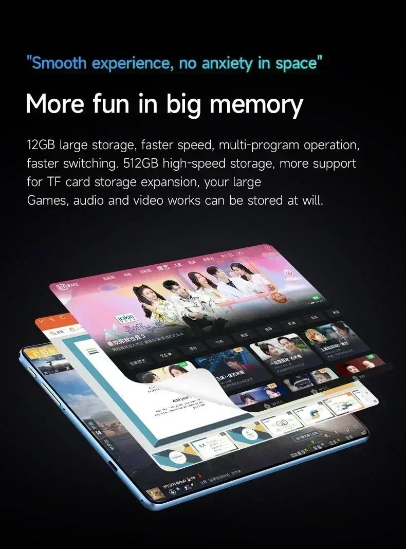 Original Tablet iPad Air Pro 11 Inch 22GB RAM 2TB ROM tablet Android 14 Pad Tablet PC Phone Dual SIM Wifi Multifunction Tab PC