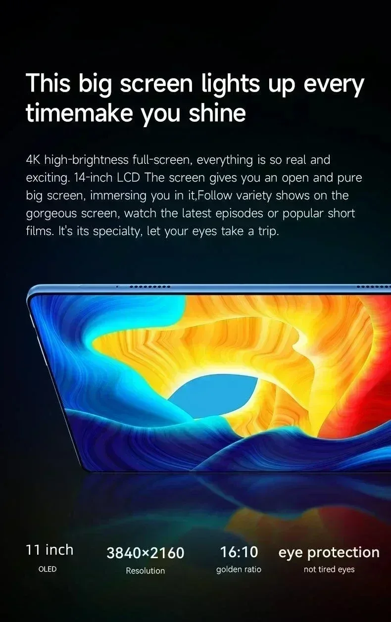 Original Tablet iPad Air Pro 11 Inch 22GB RAM 2TB ROM tablet Android 14 Pad Tablet PC Phone Dual SIM Wifi Multifunction Tab PC