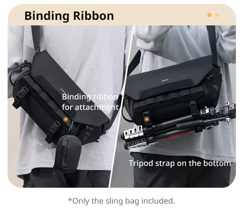 Ulanzi BC08 Sling Bag Photography Shoulder Bag for Tripod Mirrorless Camera Smartphone Tablet Waterproof Bag