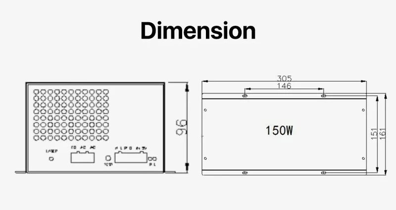 Cloudray 130-150W CO2 Laser Power Supply for CO2 Laser Engraving Cutting Machine M150 Category