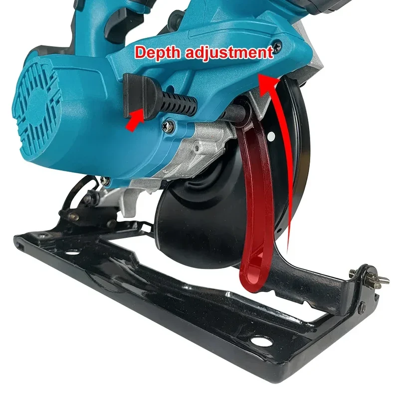 Kamolee 7 inch 21V 6.0Ah 6000mAh Electric Circular Saw for Home DIY Apply to 18V 21V Battery