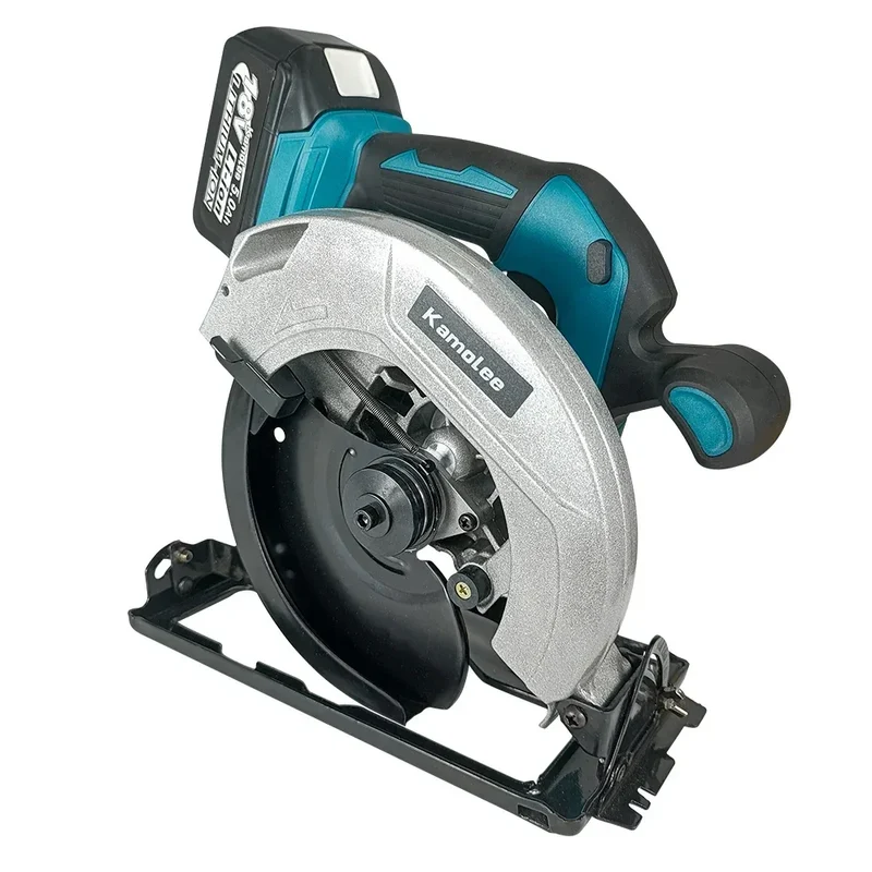 Kamolee 7 inch 21V 6.0Ah 6000mAh Electric Circular Saw for Home DIY Apply to 18V 21V Battery
