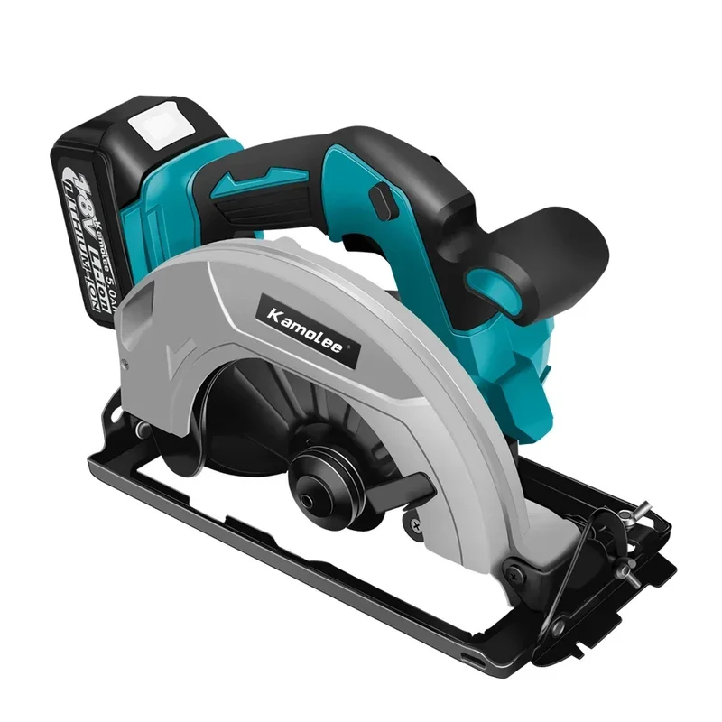 Kamolee 7 inch 21V 6.0Ah 6000mAh Electric Circular Saw for Home DIY Apply to 18V 21V Battery