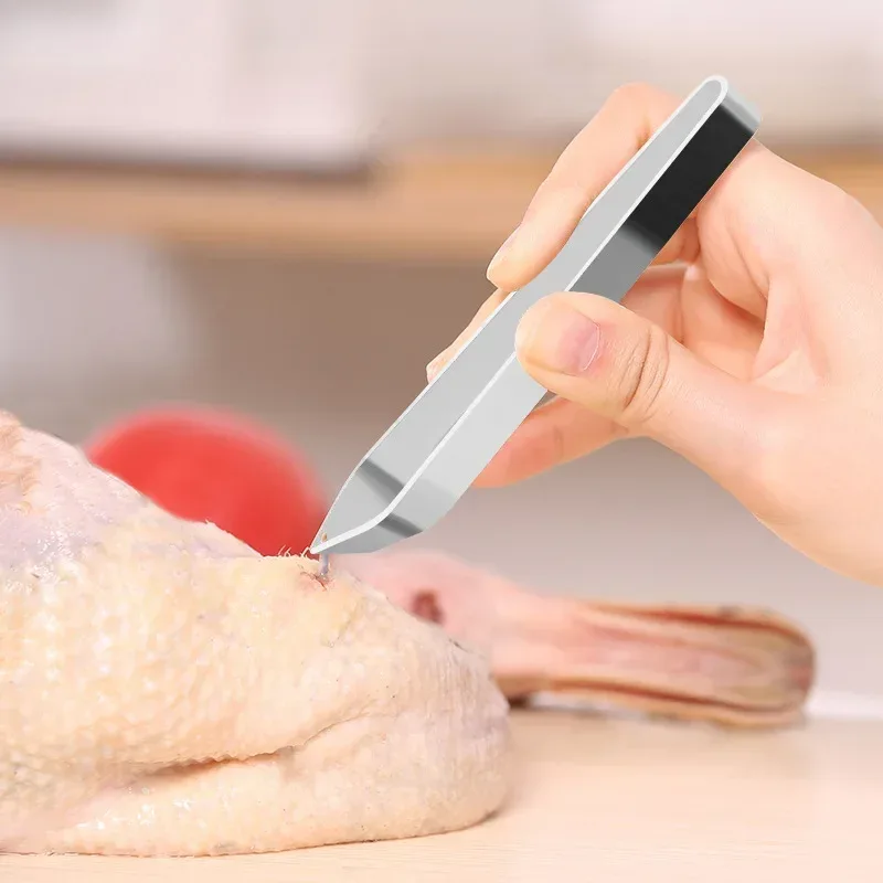 1 PC Stainless Steel Fish Bone Tweezers Pincer Clip Puller Remover Tongs Fish Bone Plucking Clamp Kitchen Gadgets Seafood Tools
