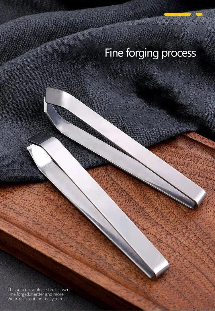 1 PC Stainless Steel Fish Bone Tweezers Pincer Clip Puller Remover Tongs Fish Bone Plucking Clamp Kitchen Gadgets Seafood Tools