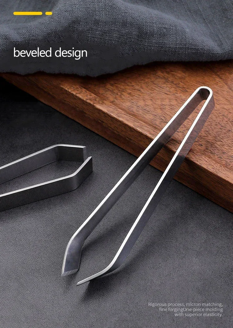 1 PC Stainless Steel Fish Bone Tweezers Pincer Clip Puller Remover Tongs Fish Bone Plucking Clamp Kitchen Gadgets Seafood Tools