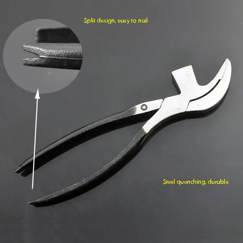 Stainless Steel Lasting Pincers Plier Repair with Nail Removal Design for Shoemaking Leather Craft DIY Working Shoe Repair Tool