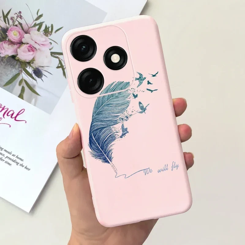 For Tecno Spark 20 Case Spark 20C BG7n Prety Girls Butterfly Painted Phone Case For Tecno Spark 20 Pro Spark20 C Soft TPU Fundas