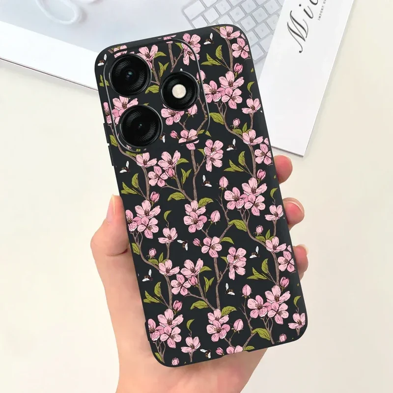 For Tecno Spark 20 Case Spark 20C BG7n Prety Girls Butterfly Painted Phone Case For Tecno Spark 20 Pro Spark20 C Soft TPU Fundas