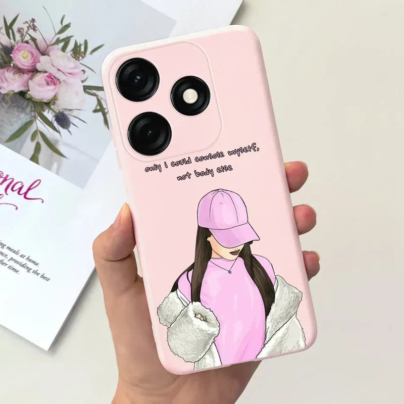 For Tecno Spark 20 Case Spark 20C BG7n Prety Girls Butterfly Painted Phone Case For Tecno Spark 20 Pro Spark20 C Soft TPU Fundas