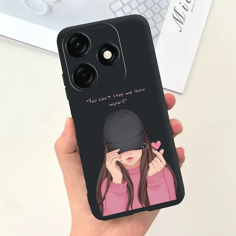 For Tecno Spark 20 Case Spark 20C BG7n Prety Girls Butterfly Painted Phone Case For Tecno Spark 20 Pro Spark20 C Soft TPU Fundas