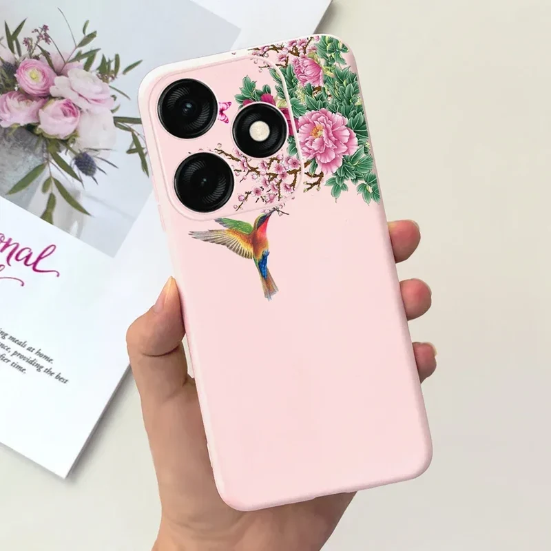 For Tecno Spark 20 Case Spark 20C BG7n Prety Girls Butterfly Painted Phone Case For Tecno Spark 20 Pro Spark20 C Soft TPU Fundas