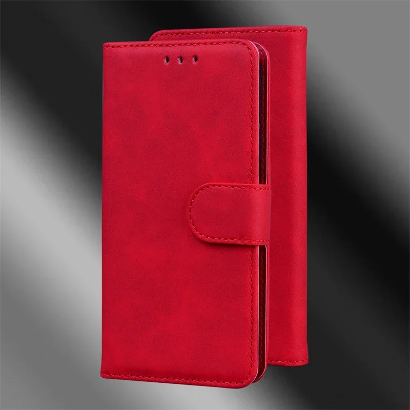 For Xiaomi Redmi 13 Case Solid Color Leather Flip Phone Case for Xaomi Redmi 13 Cover Redmi13 13C 5G Wallet Card Slots Etui