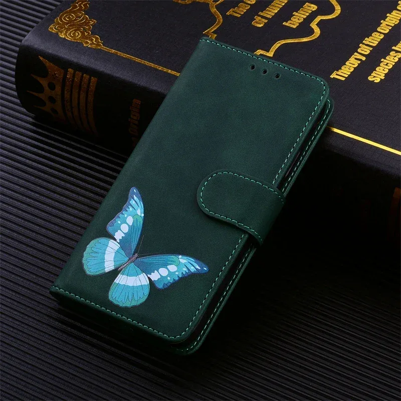 For Xiaomi Redmi 13 Case Solid Color Leather Flip Phone Case for Xaomi Redmi 13 Cover Redmi13 13C 5G Wallet Card Slots Etui