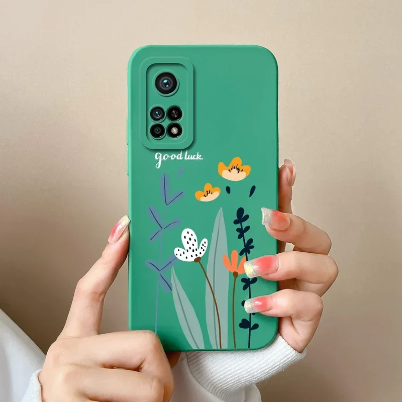 For Xiaomi Mi 10T 5G Phone Case Matte Liquid Silicone Shell For Xiaomi Mi 10T Pro 5G Cute Cat Cartoons Ultrathin Fashion Fundas
