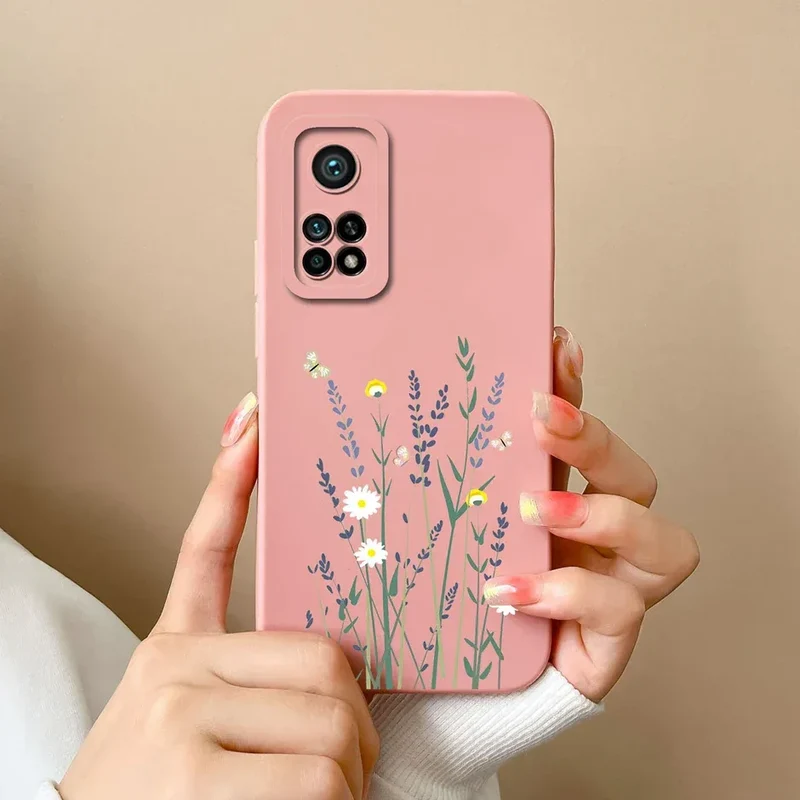 For Xiaomi Mi 10T 5G Phone Case Matte Liquid Silicone Shell For Xiaomi Mi 10T Pro 5G Cute Cat Cartoons Ultrathin Fashion Fundas
