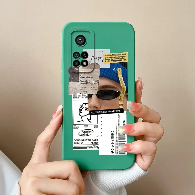 For Xiaomi Mi 10T 5G Phone Case Matte Liquid Silicone Shell For Xiaomi Mi 10T Pro 5G Cute Cat Cartoons Ultrathin Fashion Fundas