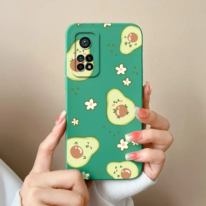 For Xiaomi Mi 10T 5G Phone Case Matte Liquid Silicone Shell For Xiaomi Mi 10T Pro 5G Cute Cat Cartoons Ultrathin Fashion Fundas