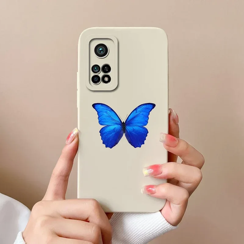 For Xiaomi Mi 10T 5G Phone Case Matte Liquid Silicone Shell For Xiaomi Mi 10T Pro 5G Cute Cat Cartoons Ultrathin Fashion Fundas